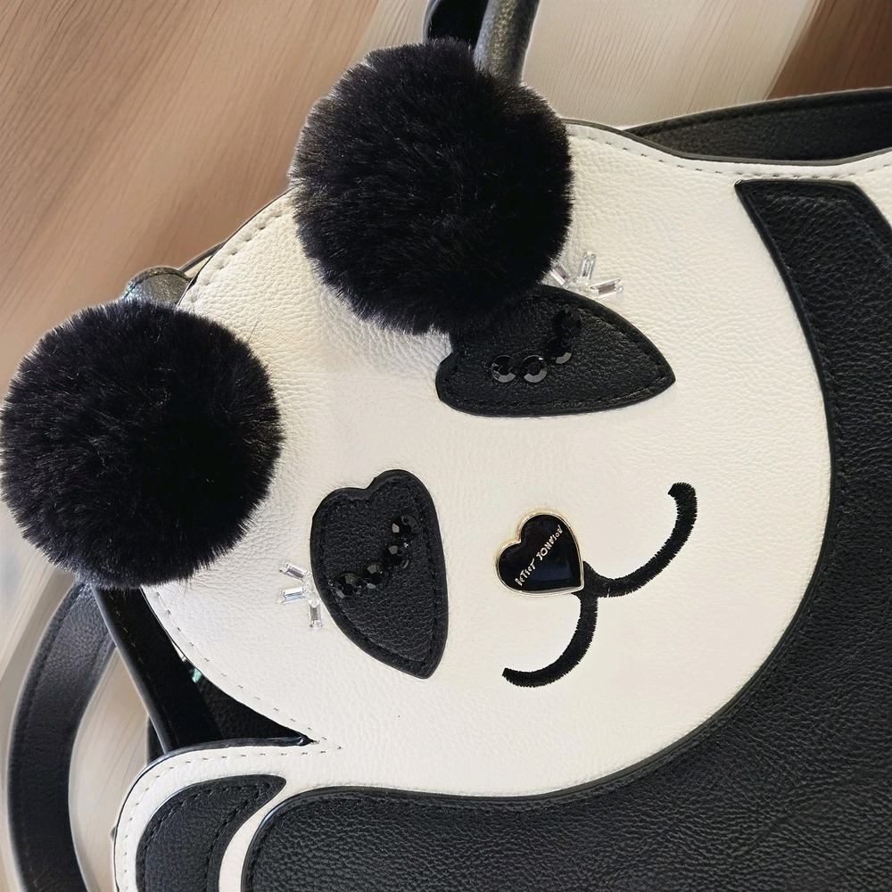 Betsey Johnson 3D Panda Sculpted Crossbody + Wallet Set NWOT Kawaii Novelty BJ